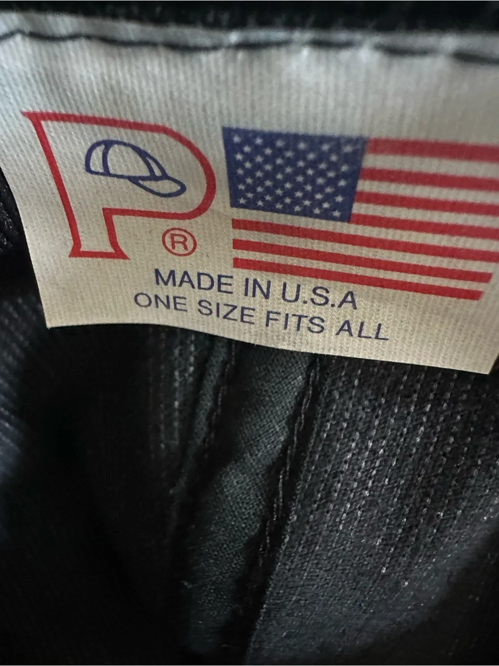 Vintage Corduroy Snapback Hat Black 'Gilbane Safety Team' Made In USA